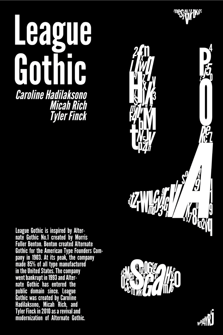 League Gothic Poster