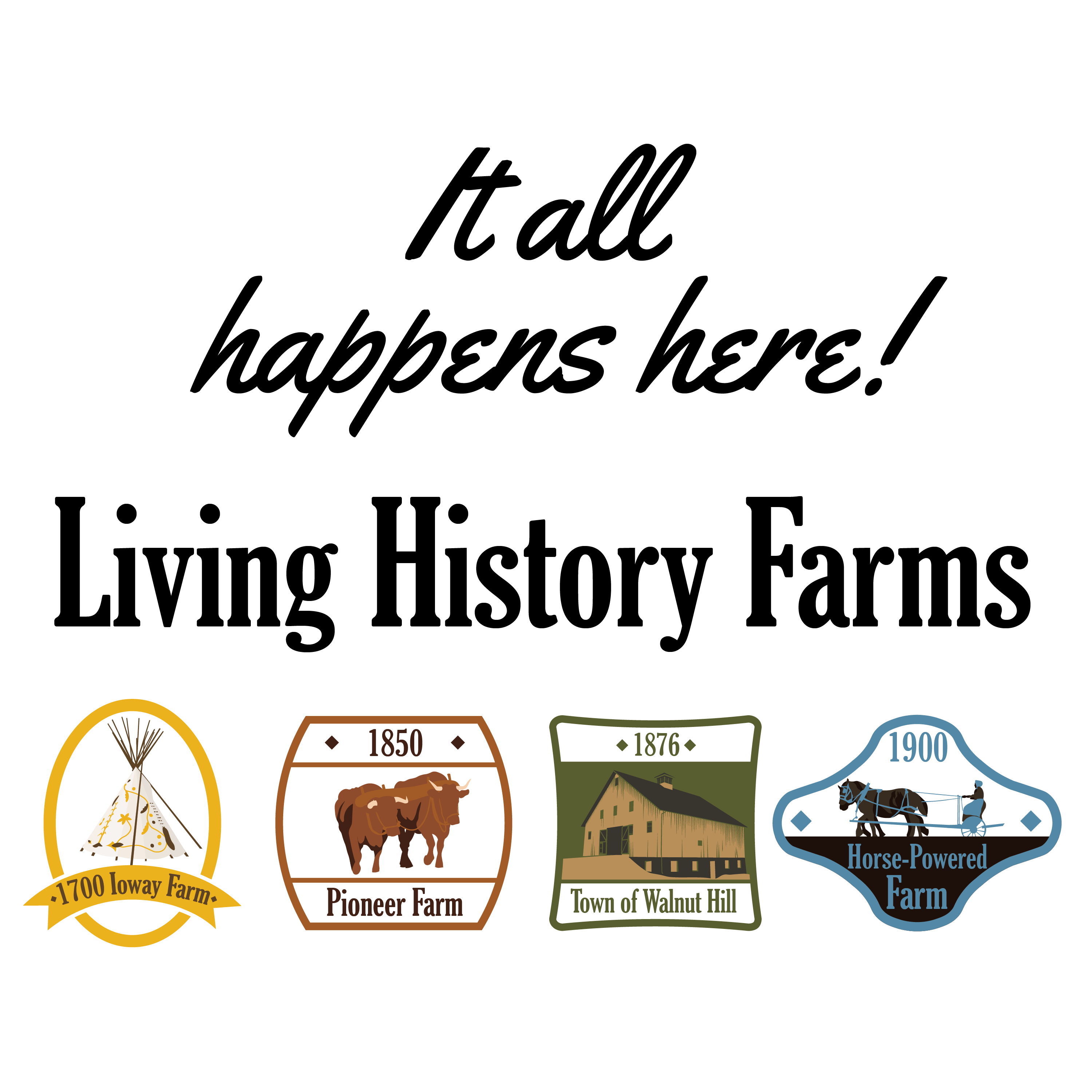 Living History Farms Merchandise Design